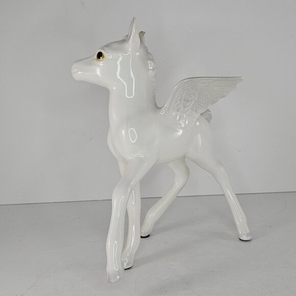 Vintage Freeman McFarlin Hagen Renaker Pegasus Foal Standing Figurine Rare *FLAW - Picture 4 of 13